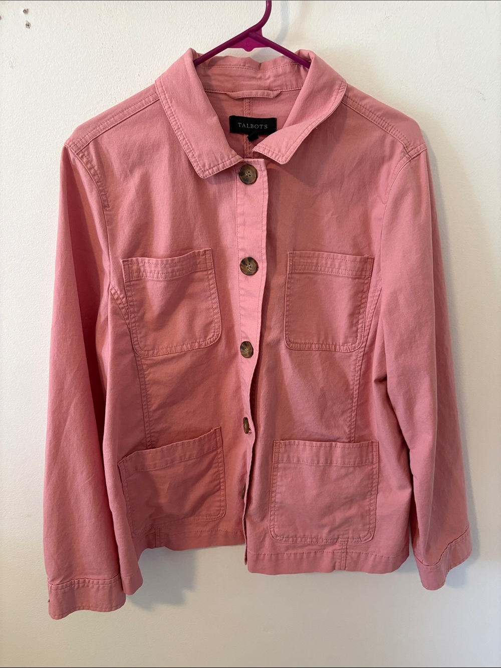 Talbots Pink Utility-Style Jacket - Picture 5 of 5